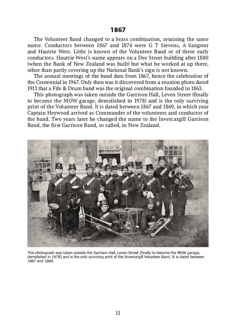 A Blast from the Past | History of the Invercargill Garrison Band Society 1863 – 2017