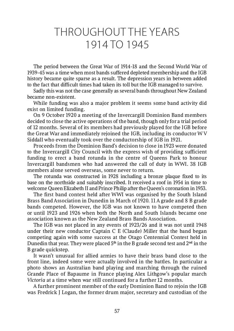 A Blast from the Past | History of the Invercargill Garrison Band Society 1863 – 2017