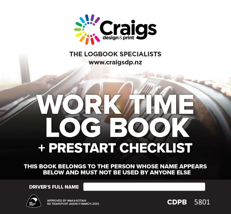 Work Time Logbook + Prestart Checklist (CDPB)