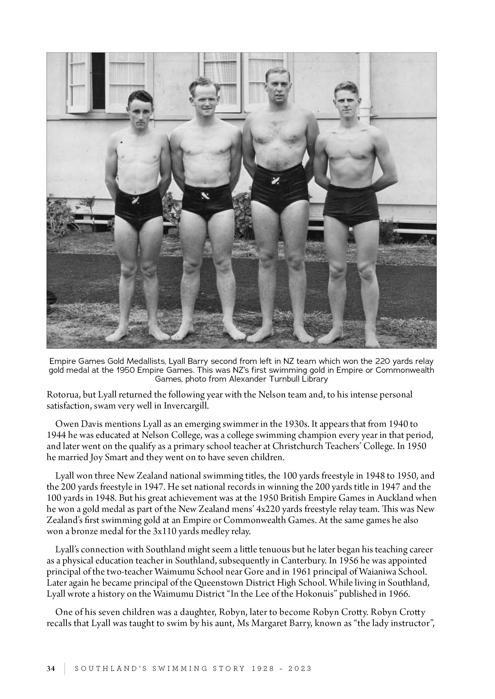 Southland’s Swimming Story 1928 – 2023