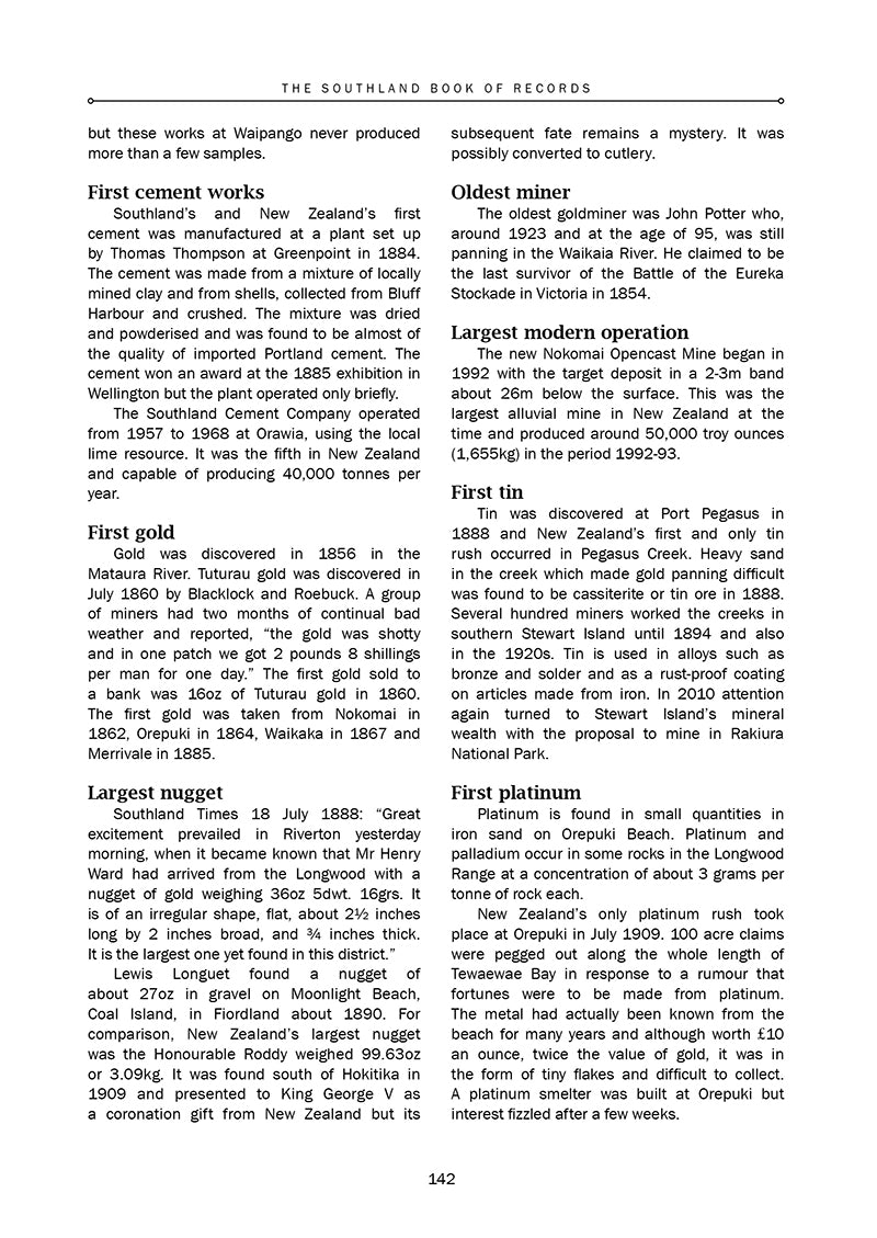 The Southland Book of Records