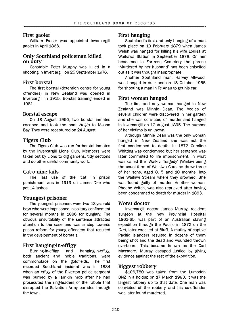 The Southland Book of Records